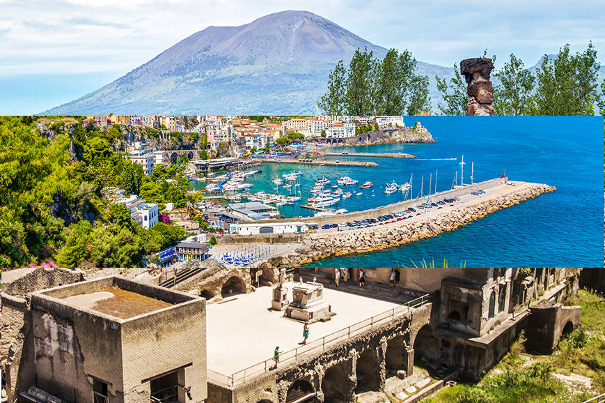 Italy - Pre-bookable Package - Amalfi Coast and Ravello from Pompeii / Mount Vesuvius/ Herculaneum and Naples Museum