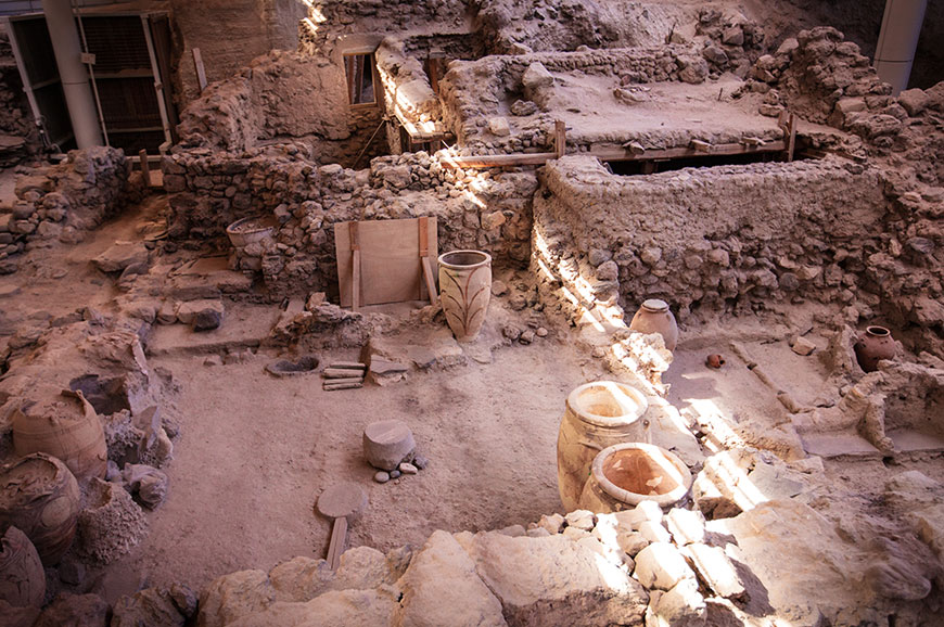 Greece - Santorini - The archaeological site of Akrotiri and magnificent Oia 