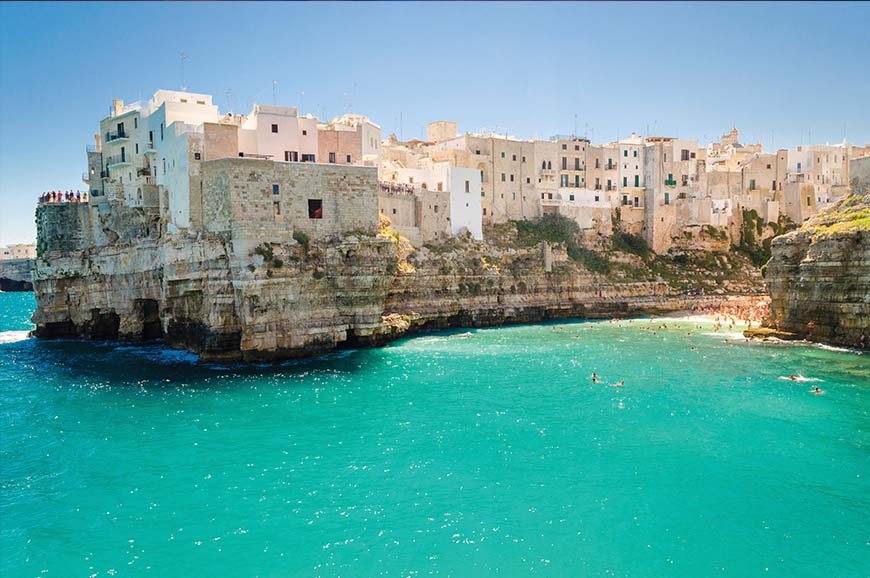 Italy - Monopoli and its beautiful coastline and stunning beaches